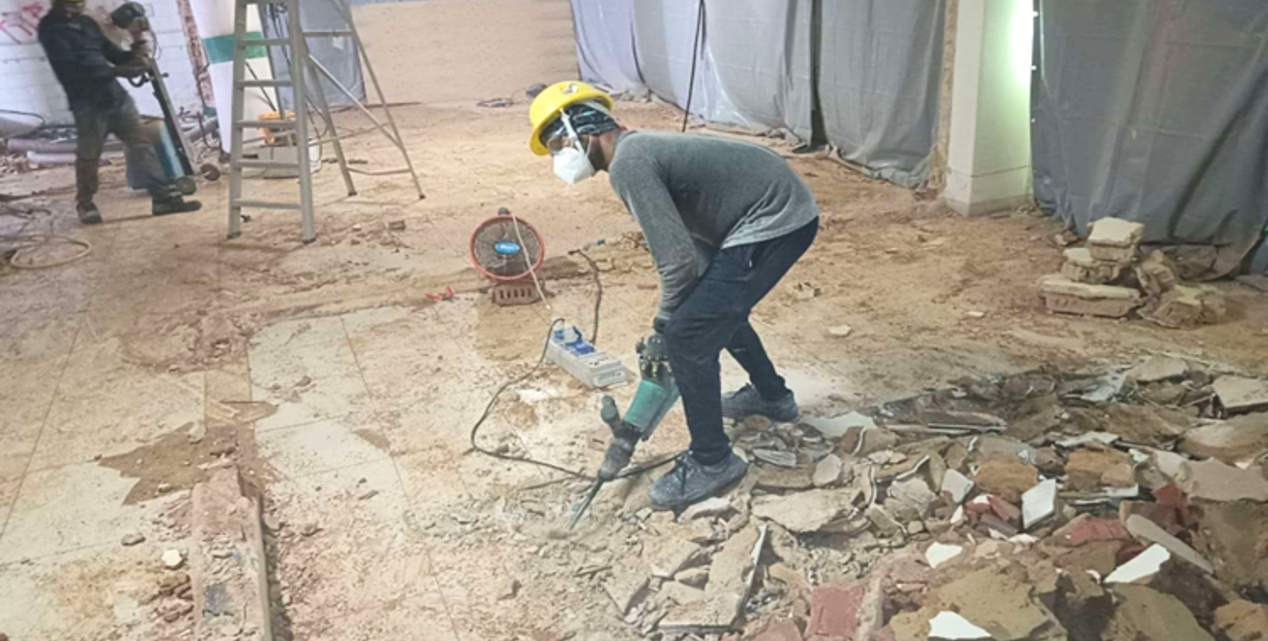 After demolition site clearance at Wilby Road