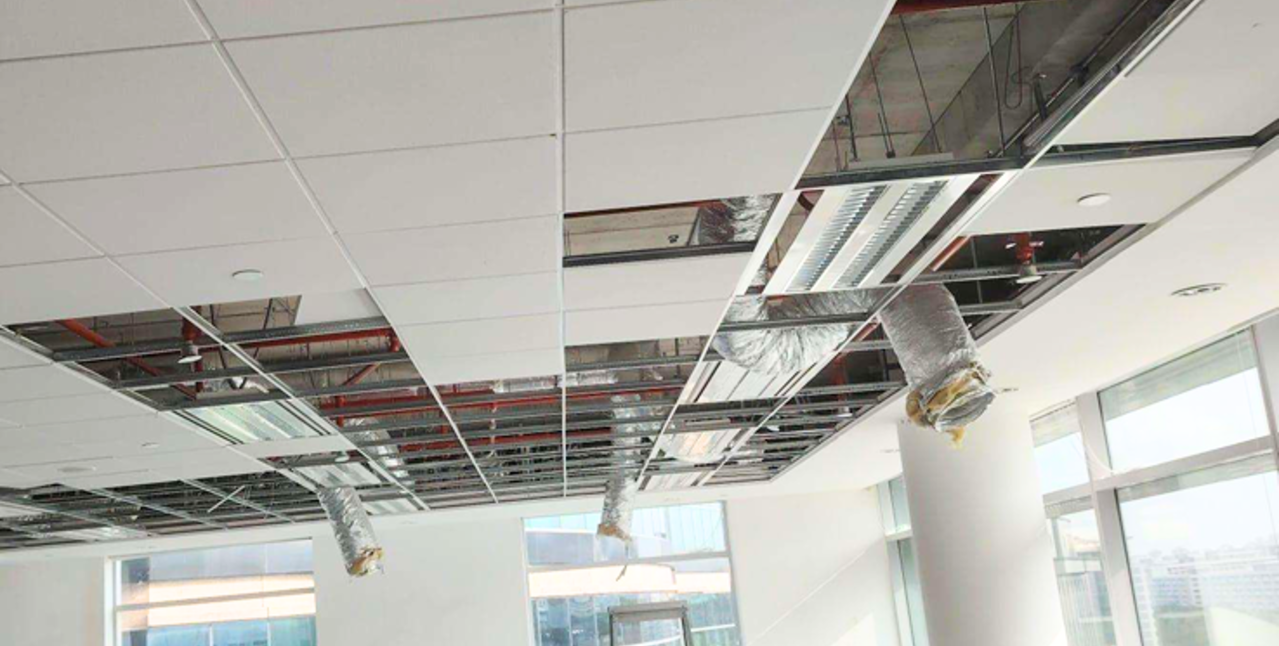 Completed ceiling work at Lentor Hills residential
